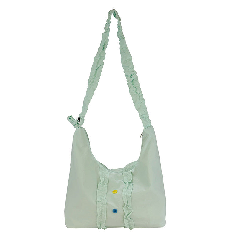 Ruffled Handmade Shoulder Bag — product view 7