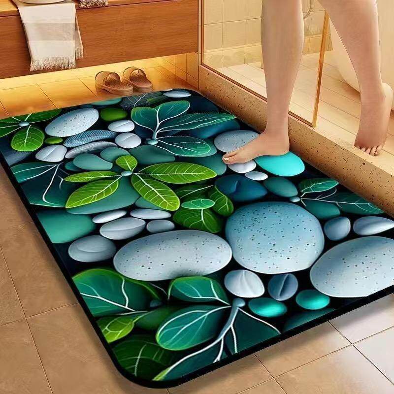 Textured Stone Pattern Bath Mat — product view 5