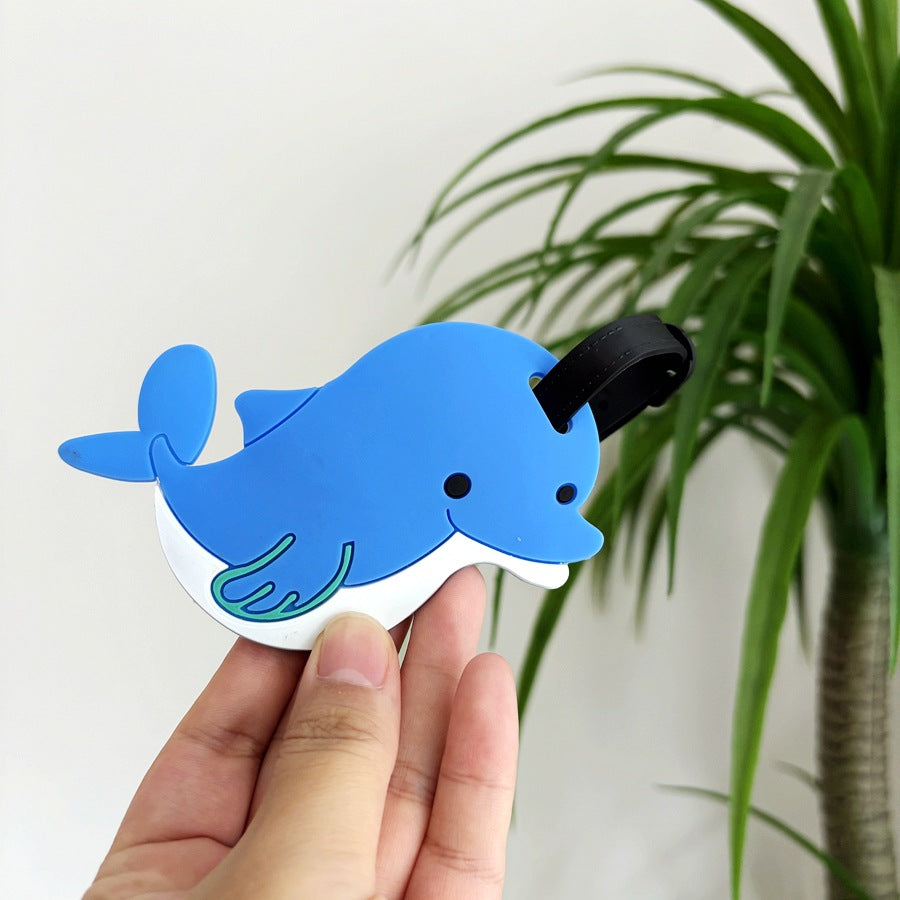 Dolphin-Shaped Luggage Tag LoungeYard — product view 1
