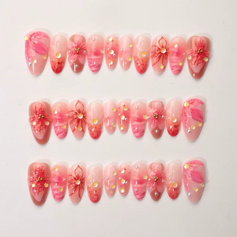 Premium Floral Acrylic Nail Art Set — product view 3