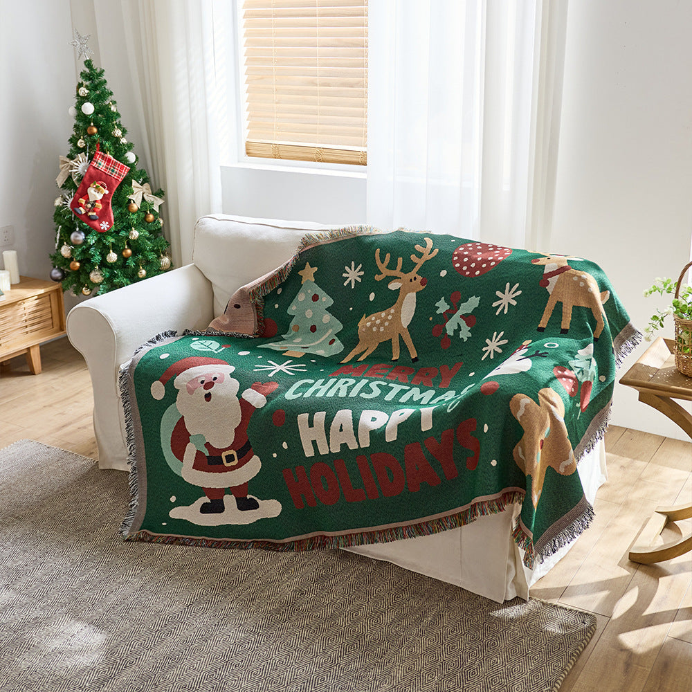 Festive Holiday-Themed Throw Blanket — product view 6