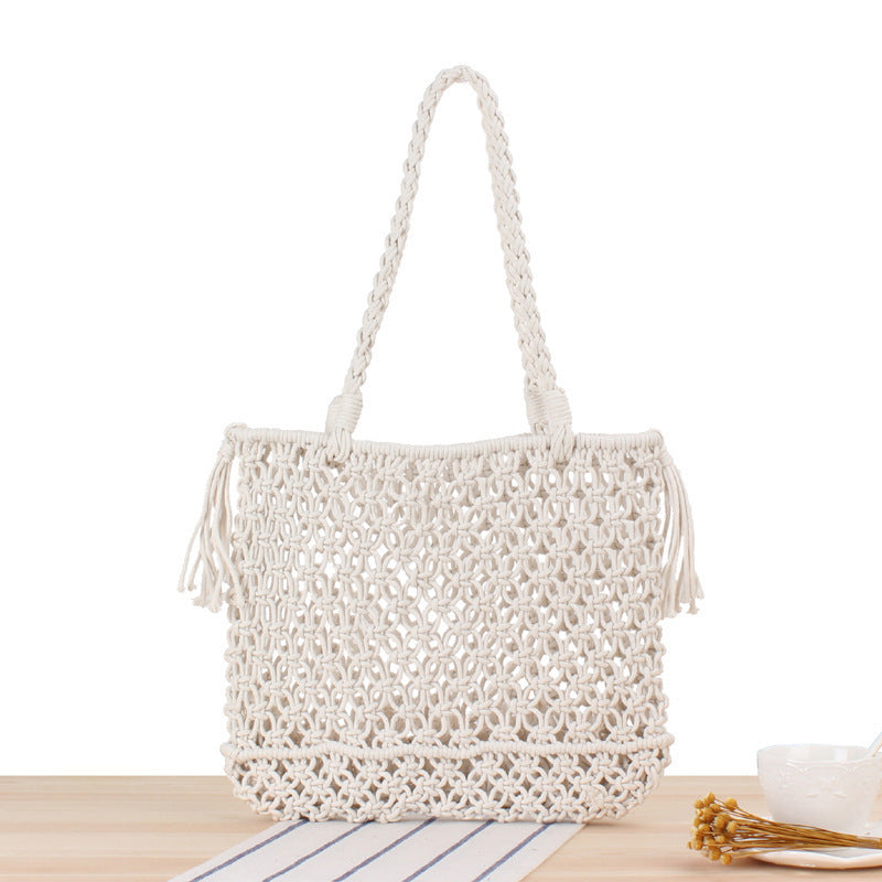 Elegant Handcrafted Macramé Diaper Bag LoungeYard — product view 5