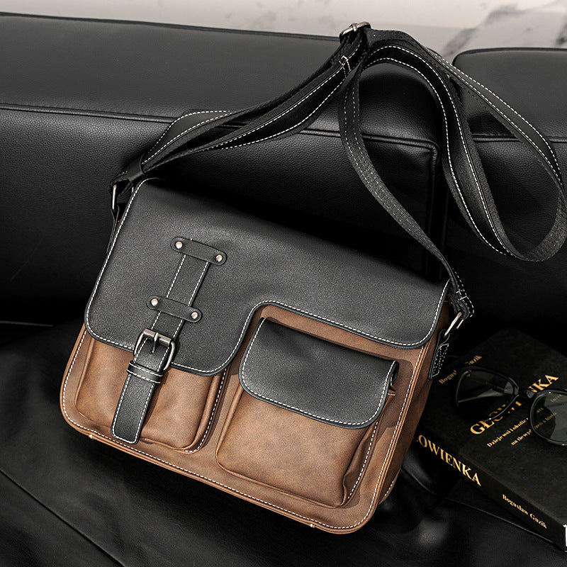 Robust shoulder bag with multiple external pockets LoungeYard — product view 1