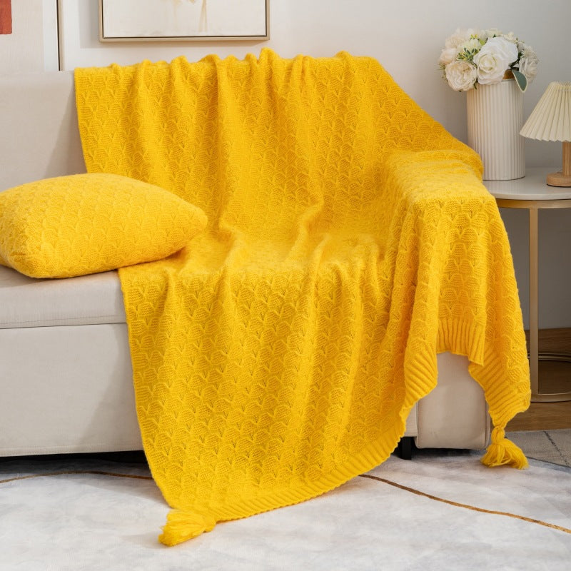 Cozy Knitted Throw Blanket — product view 7