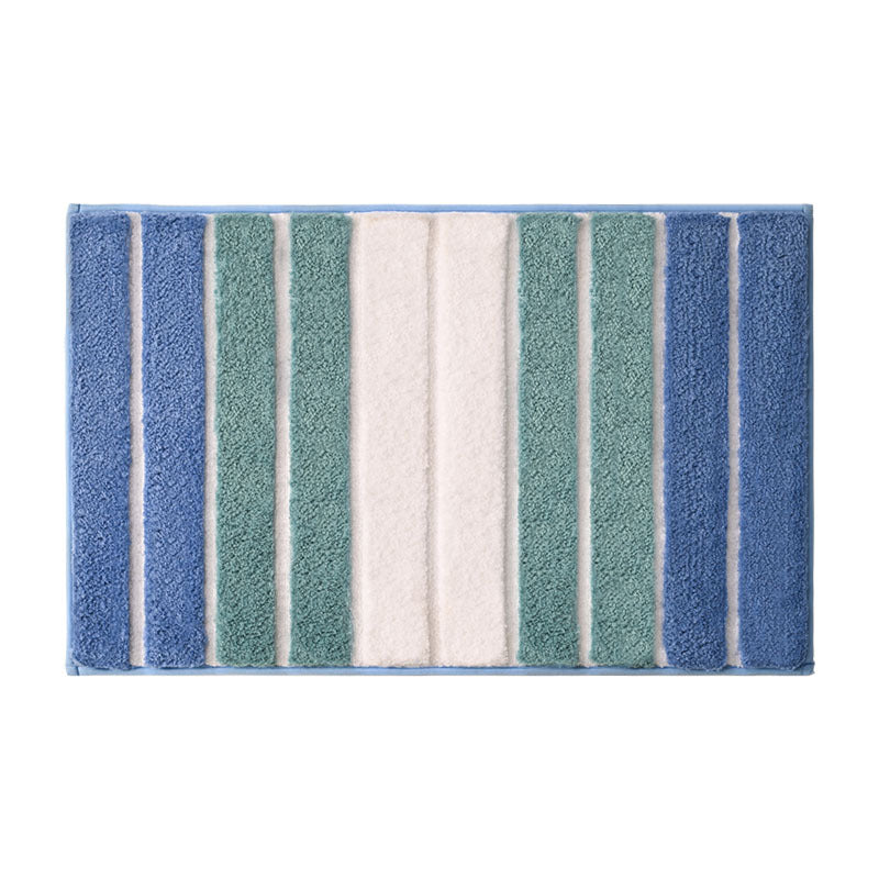 Luxury Striped Soft Bathroom Rug Bowlift — product view 2
