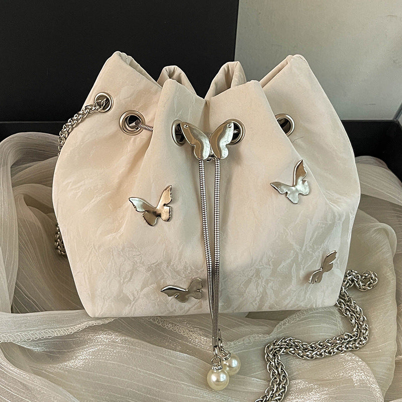 Butterfly Embellished Drawstring Handbag — product view 2
