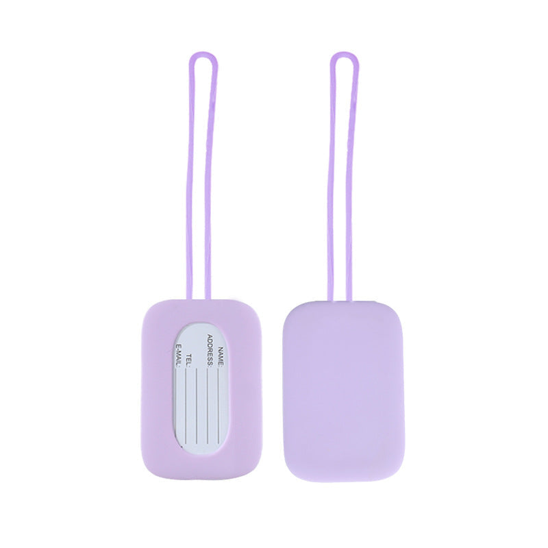 silicone luggage tag with ID window and elastic strap LoungeYard — product view 7