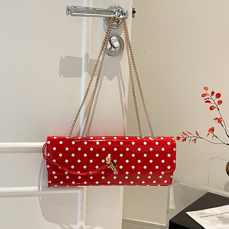 Chic Patent Leather Clutch — product view 5