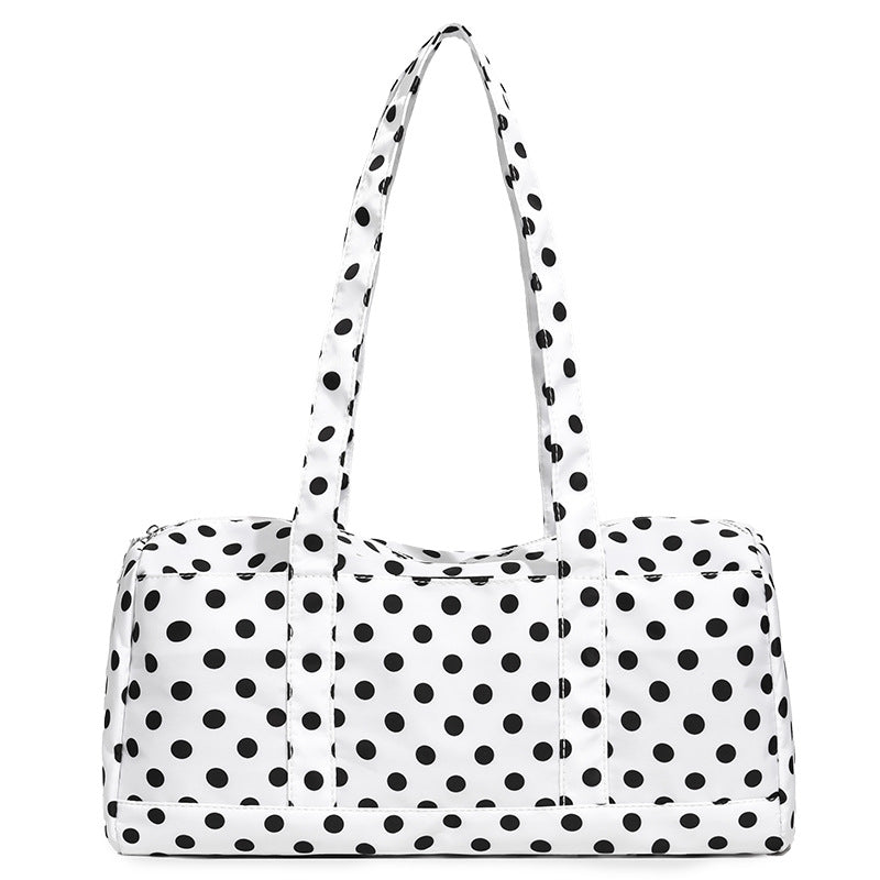 Functional Polka Dot Weekend Duffel Bag — product view 2