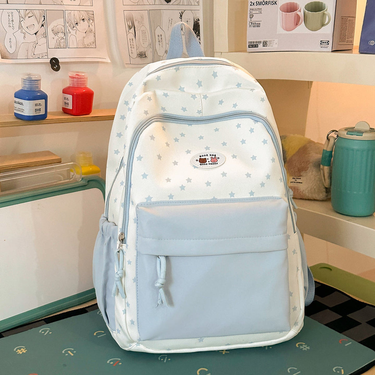 Star-Patterned Casual Backpack LoungeYard 1791204314 — product view 7