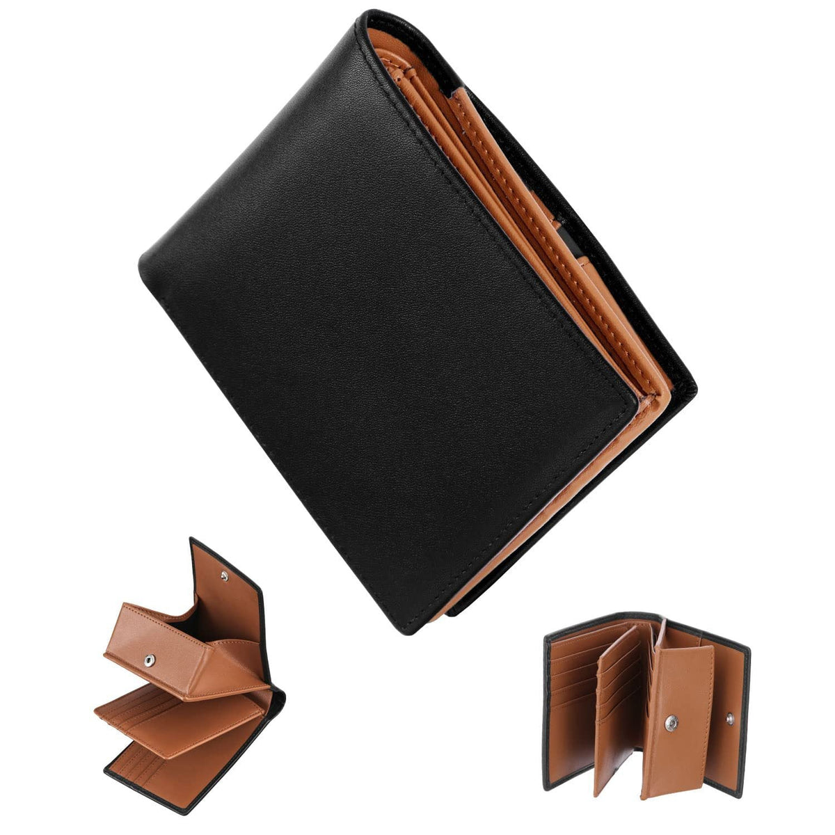 Multi-Compartment Leather Wallet LoungeYard — product view 1