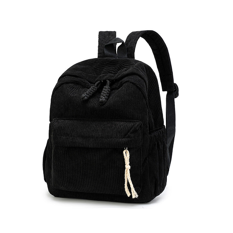 Corduroy Fabric Backpack LoungeYard — product view 4