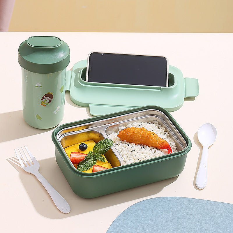 Versatile Leak-Proof Bento Lunch Box with Built-In Utensil Set — product view 3