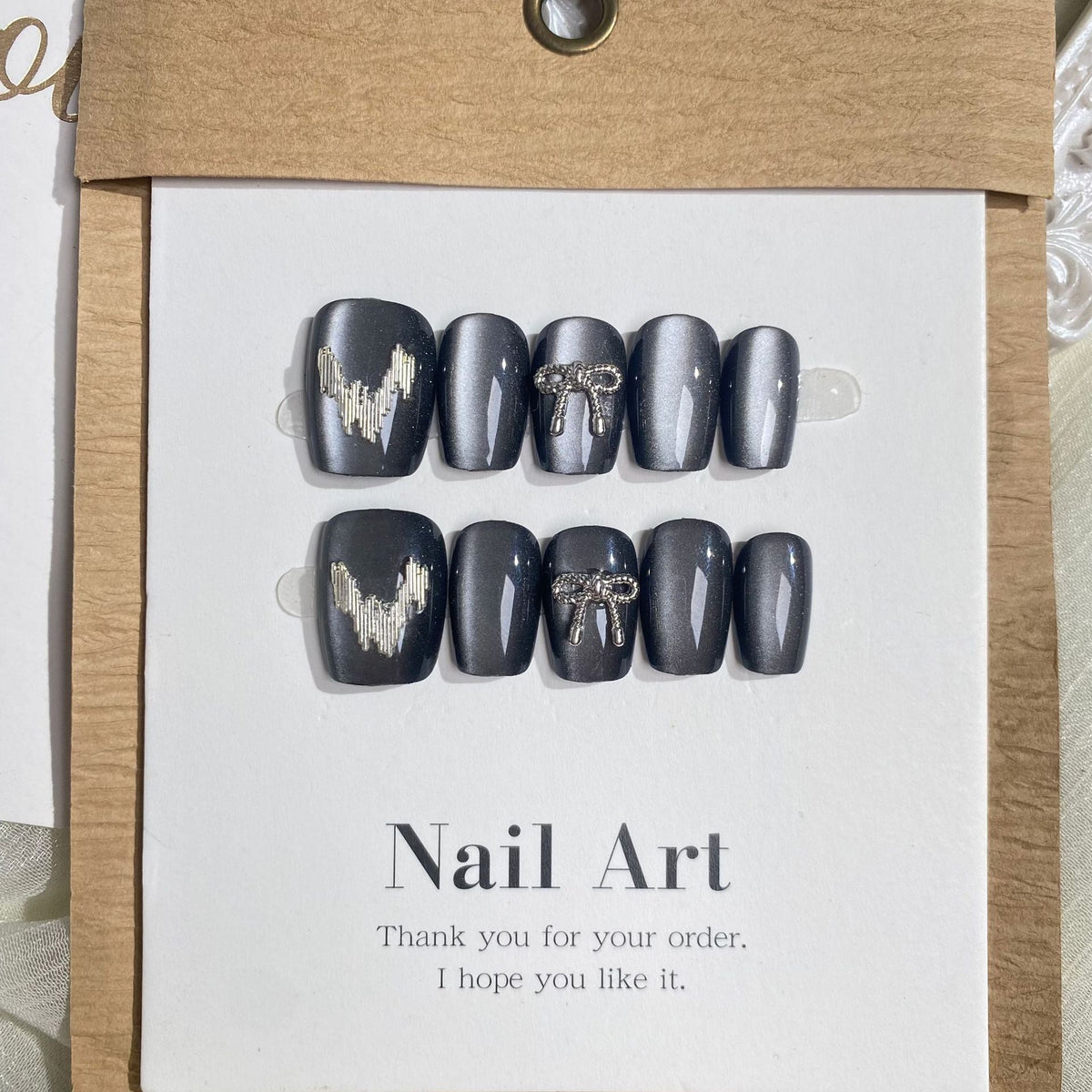 Elegant Nail Art Press-On Set 1790745480 — product view 2