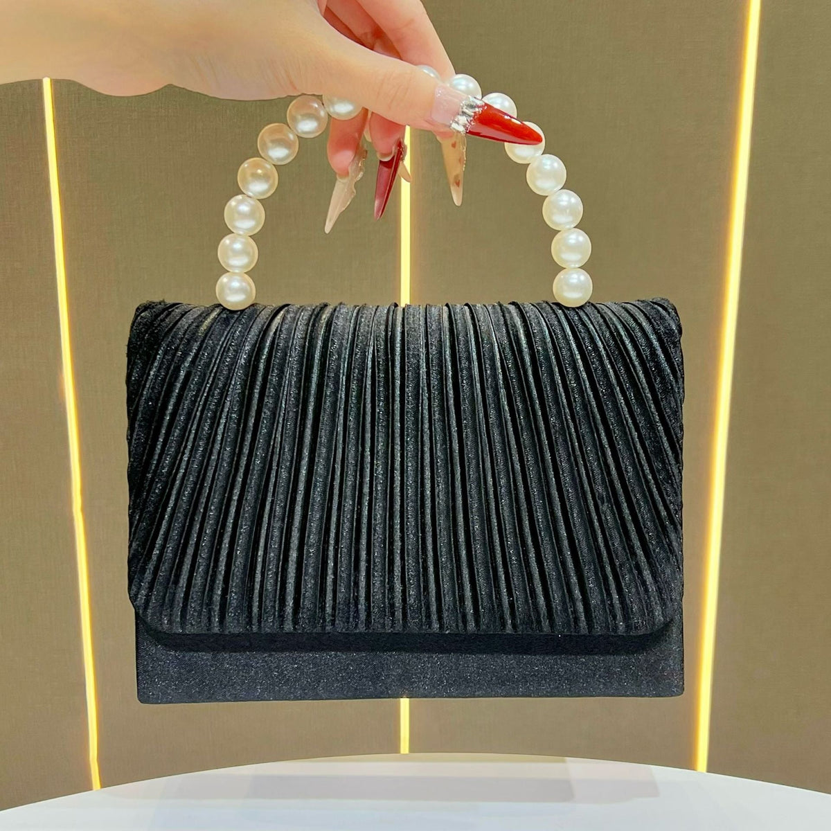 Pleated Elegant Evening Handbag — product view 7