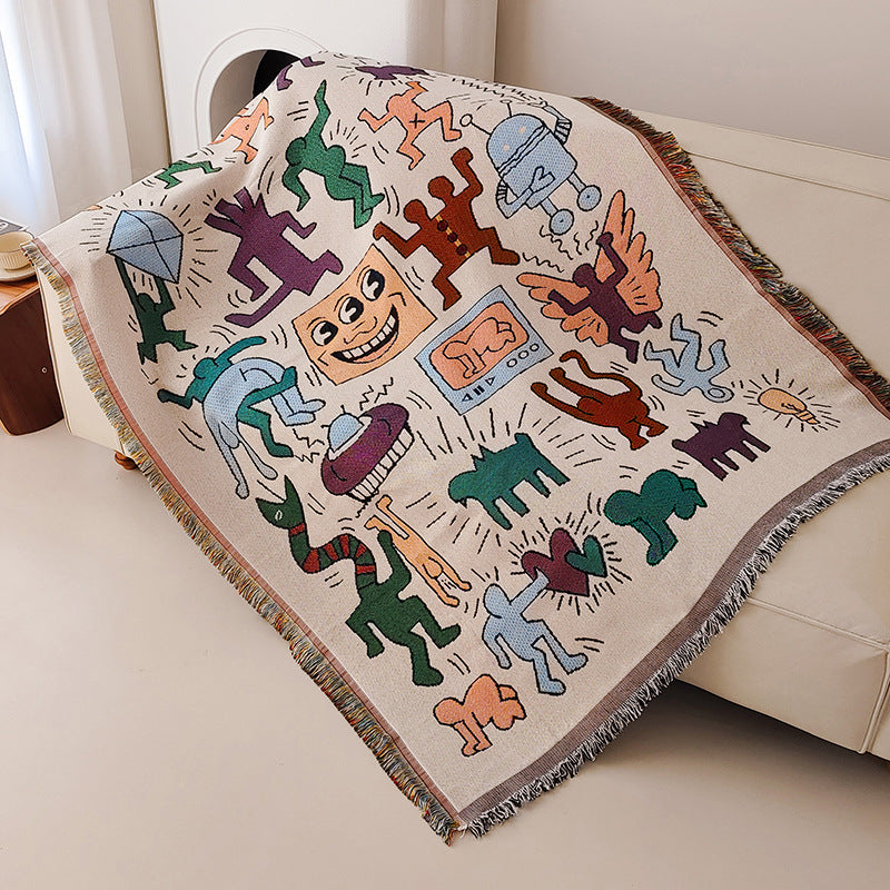 Whimsical Artwork Throw Blanket — product view 3