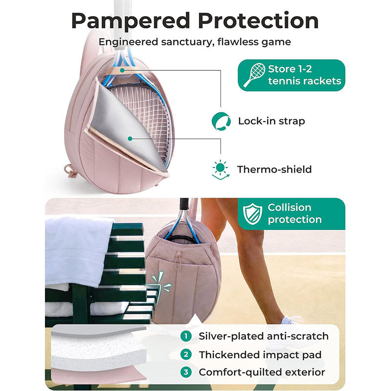 Tennis Racket and Shoe Backpack LoungeYard — product view 7