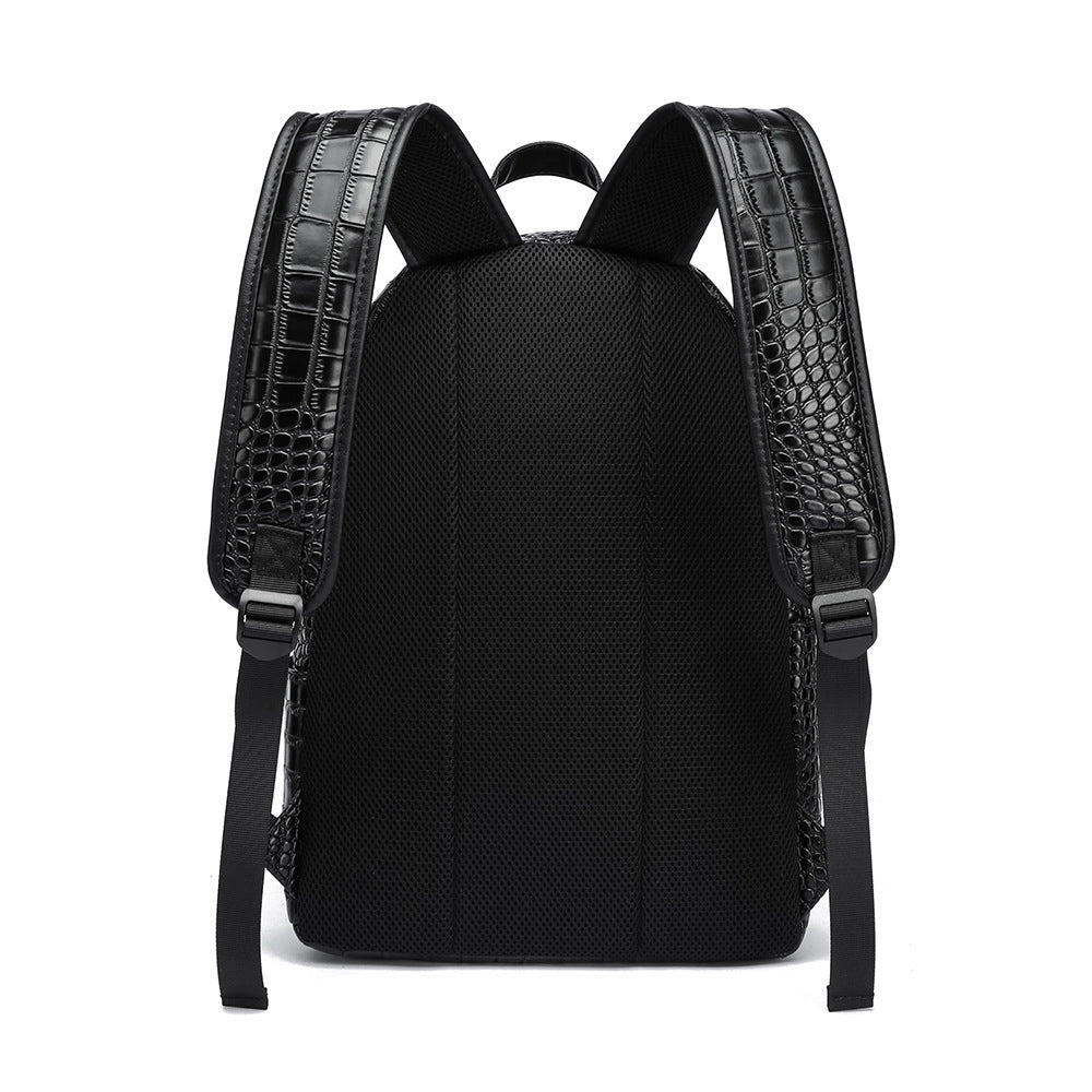 Elegant Backpack in Crocodile Look LoungeYard — product view 3