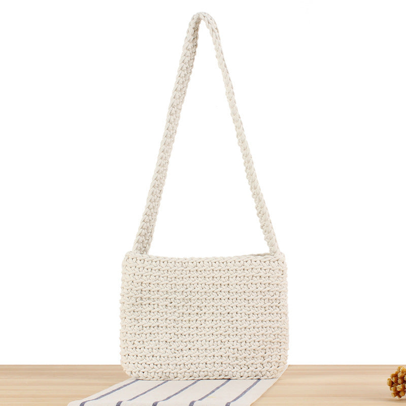 Handmade Macrame Shoulder Bag LoungeYard — product view 6