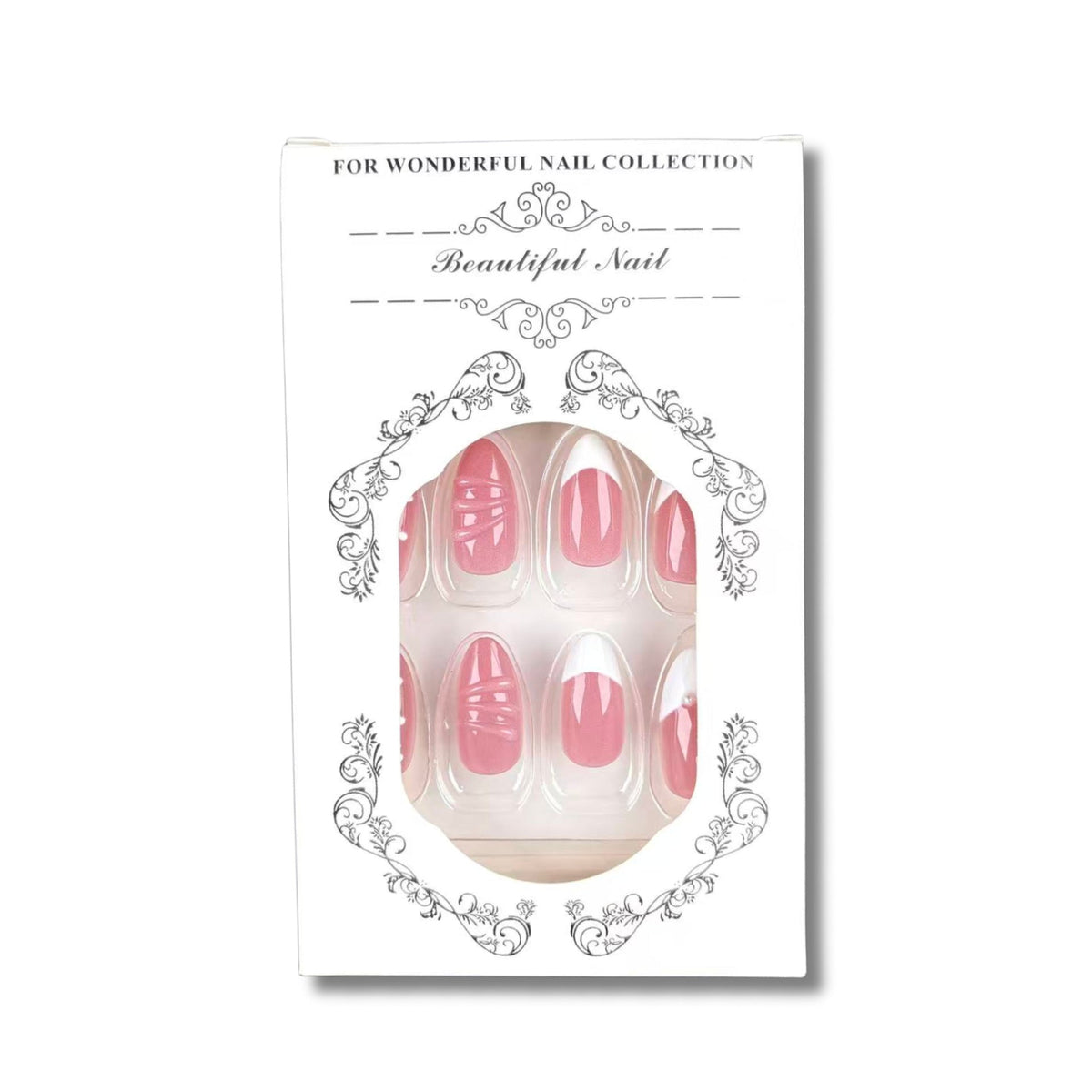 Elegant Press-On Nail Art Set with Unique Patterns — product view 5