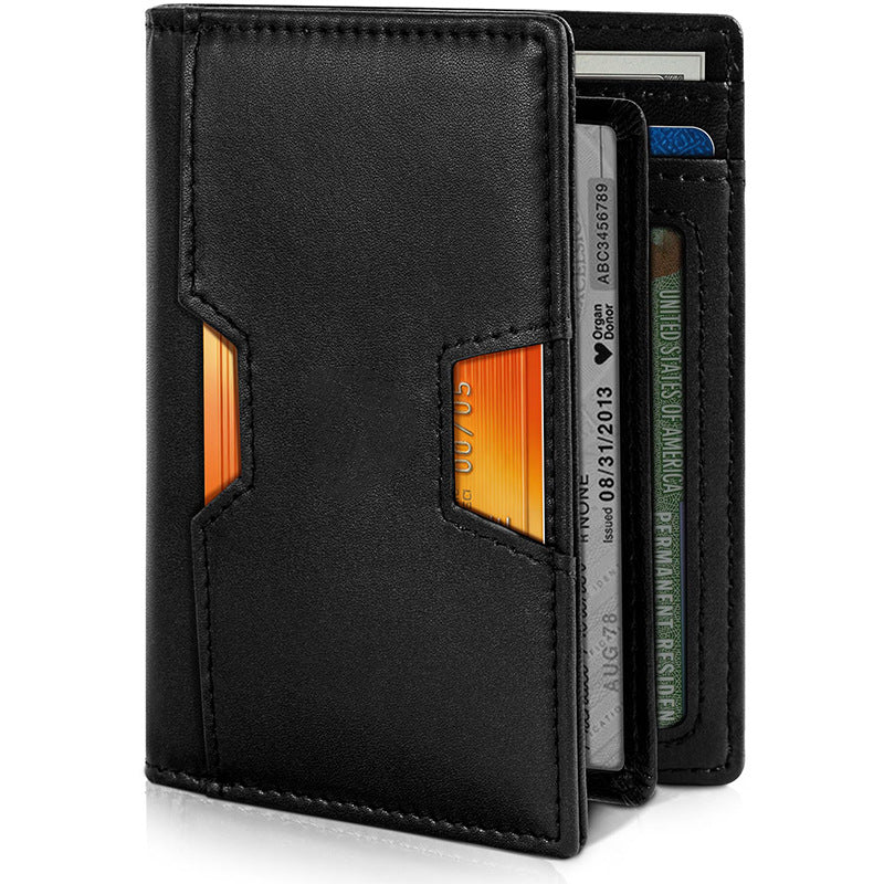 Slim RFID-Blocking Leather Cardholder LoungeYard — product view 7