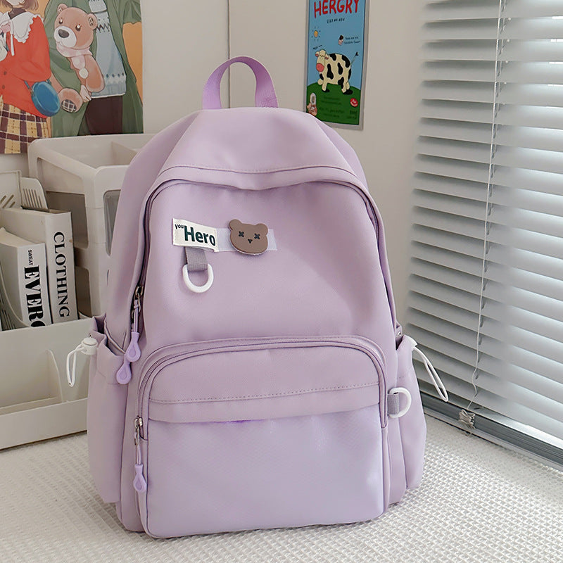 Cute Illustrated School Backpack — product view 2