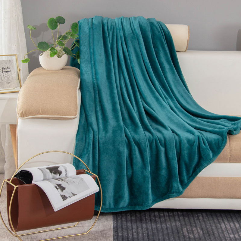 Ladies luxurious fleece blanket with soft texture LoungeYard — product view 4