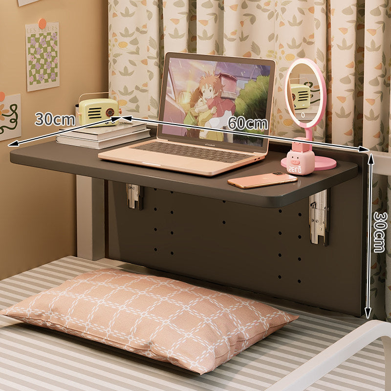 Wall-Mounted Folding Bedside Work Shelf with Concealed Support Brackets — product view 6