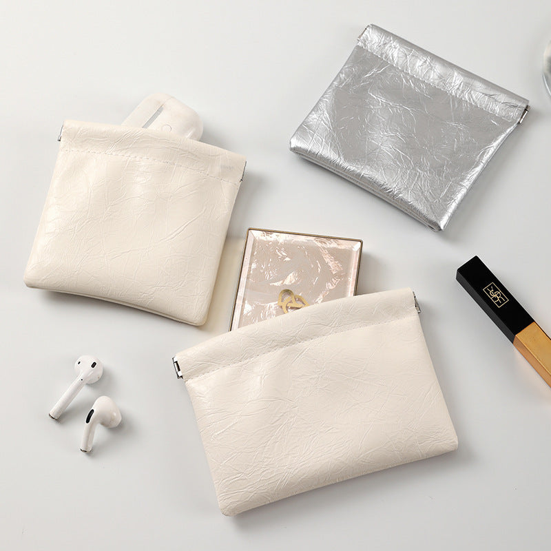 Textured Leather Pouch — product view 2