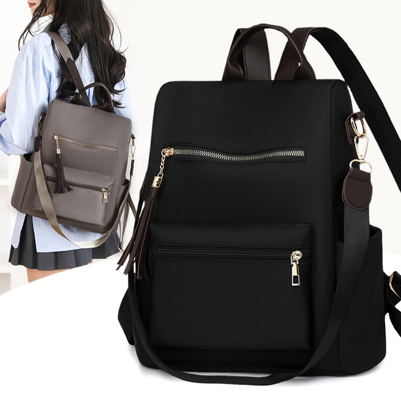 Elegant Multi-Pocket Backpack with Detachable Strap LoungeYard — product view 1