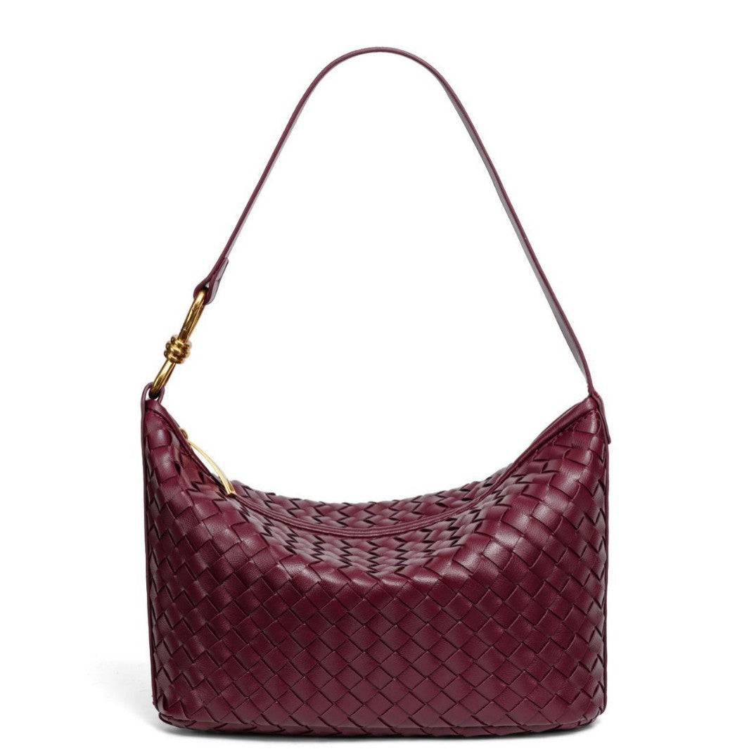 Woven Leather Hobo Bag LoungeYard — product view 3
