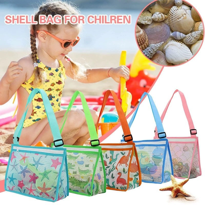 Practical Beach Bag Made of Mesh Material LoungeYard — product view 2