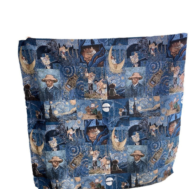 Artistic Van Gogh Pattern Throw Blanket — product view 5