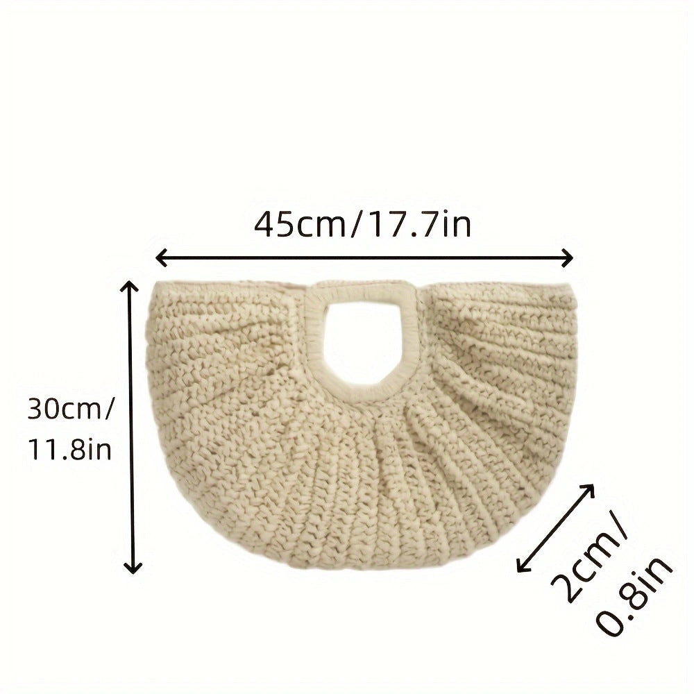 Handcrafted Macrame Bag with Structured Design LoungeYard — product view 7
