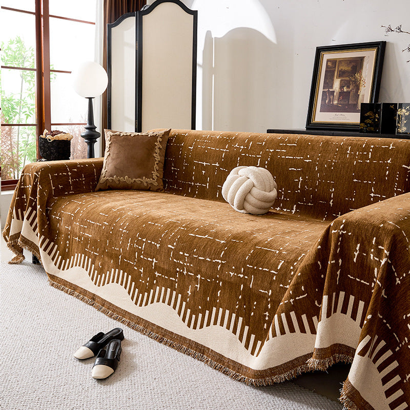 Modern Geometric Pattern Sofa Throw Blanket — product view 5