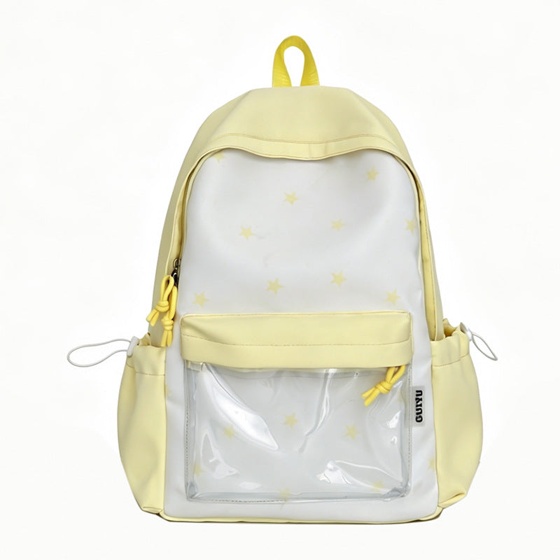 Fun-Themed Star Pattern Backpack LoungeYard — product view 5