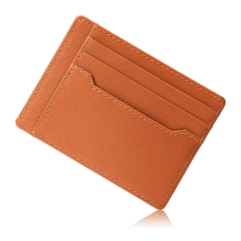 Textured Leather Card Holder LoungeYard — product view 1