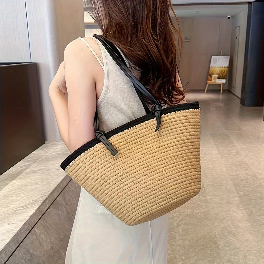 Beach bag with braided structure LoungeYard — product view 1