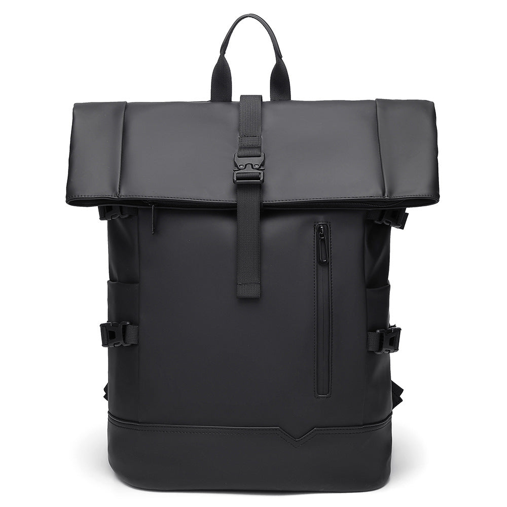 Stylish Roll-Top Waterproof Backpack LoungeYard — product view 5