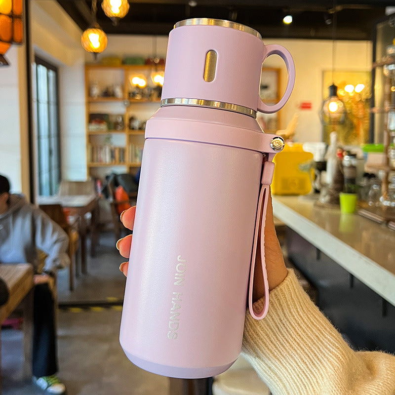 Women's Insulating Water Bottle with Practical Carrying Handle LoungeYard — product view 6