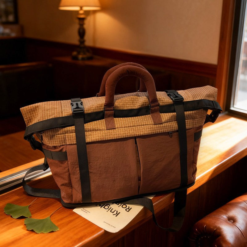 Sporty travel bag with multifunctional compartments LoungeYard — product view 1
