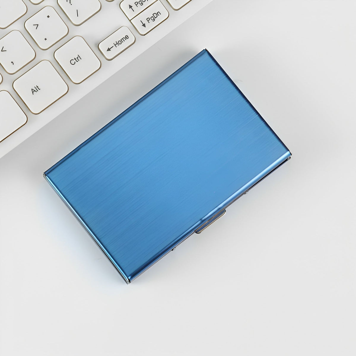 Premium Slim Aluminum Business Card Holder — product view 7