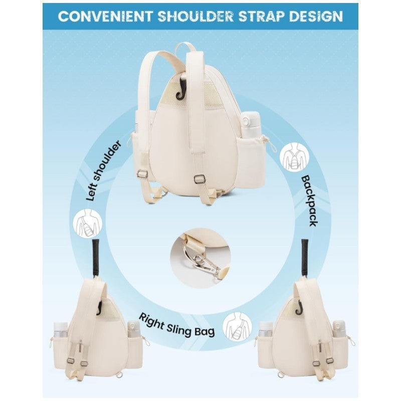 Stylish Tennis Racket Backpack LoungeYard — product view 6