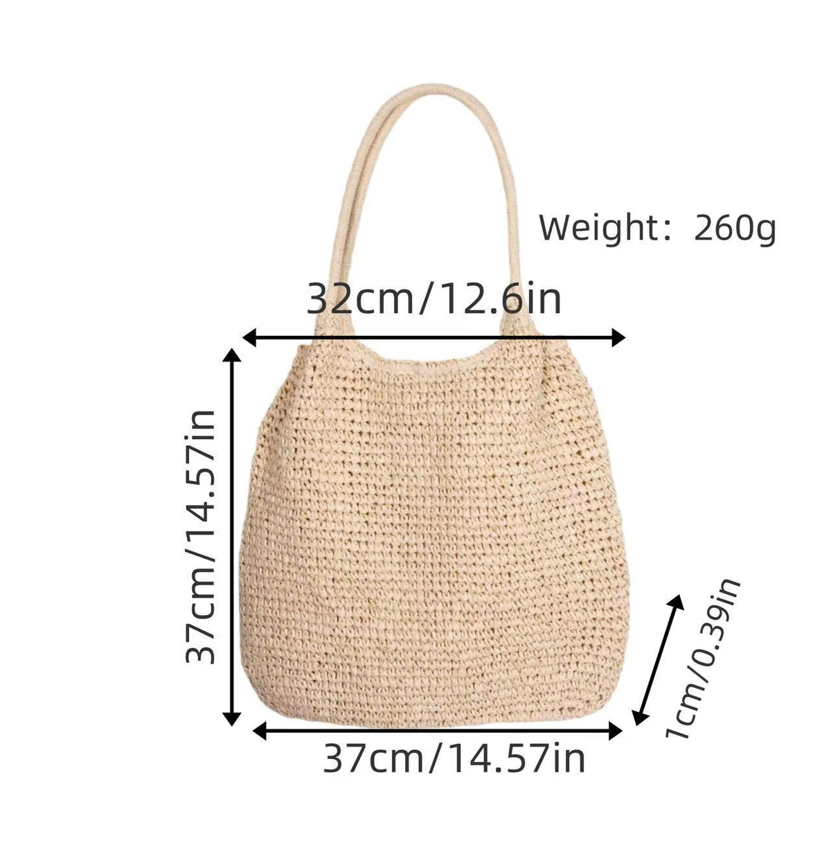 Handcrafted mesh tote LoungeYard — product view 5