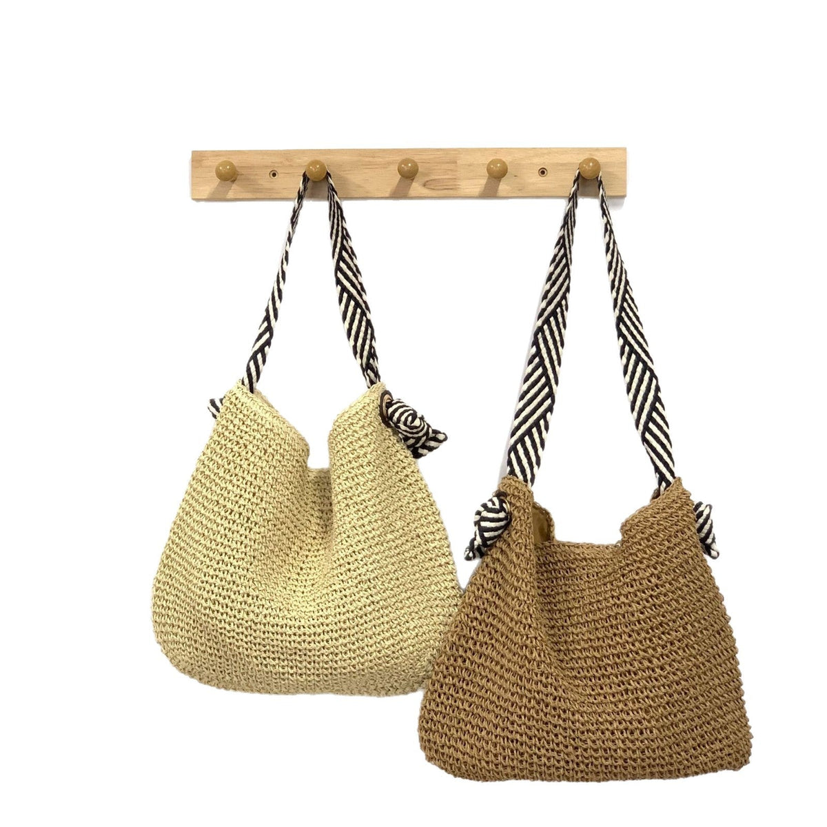 Handcrafted shoulder bag with unique weaving pattern LoungeYard — product view 4