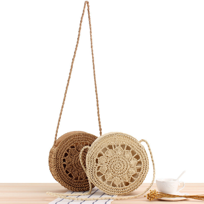 Round Macrame Shoulder Bag LoungeYard — product view 2