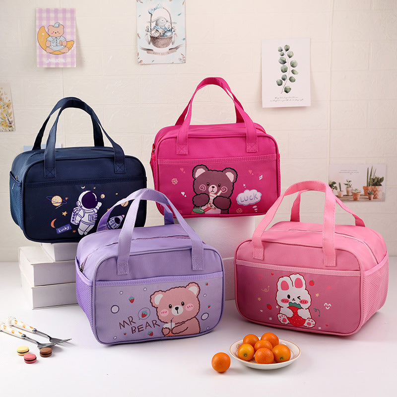 Cute Bear-Themed Insulated Lunch Bag LoungeYard — product view 4