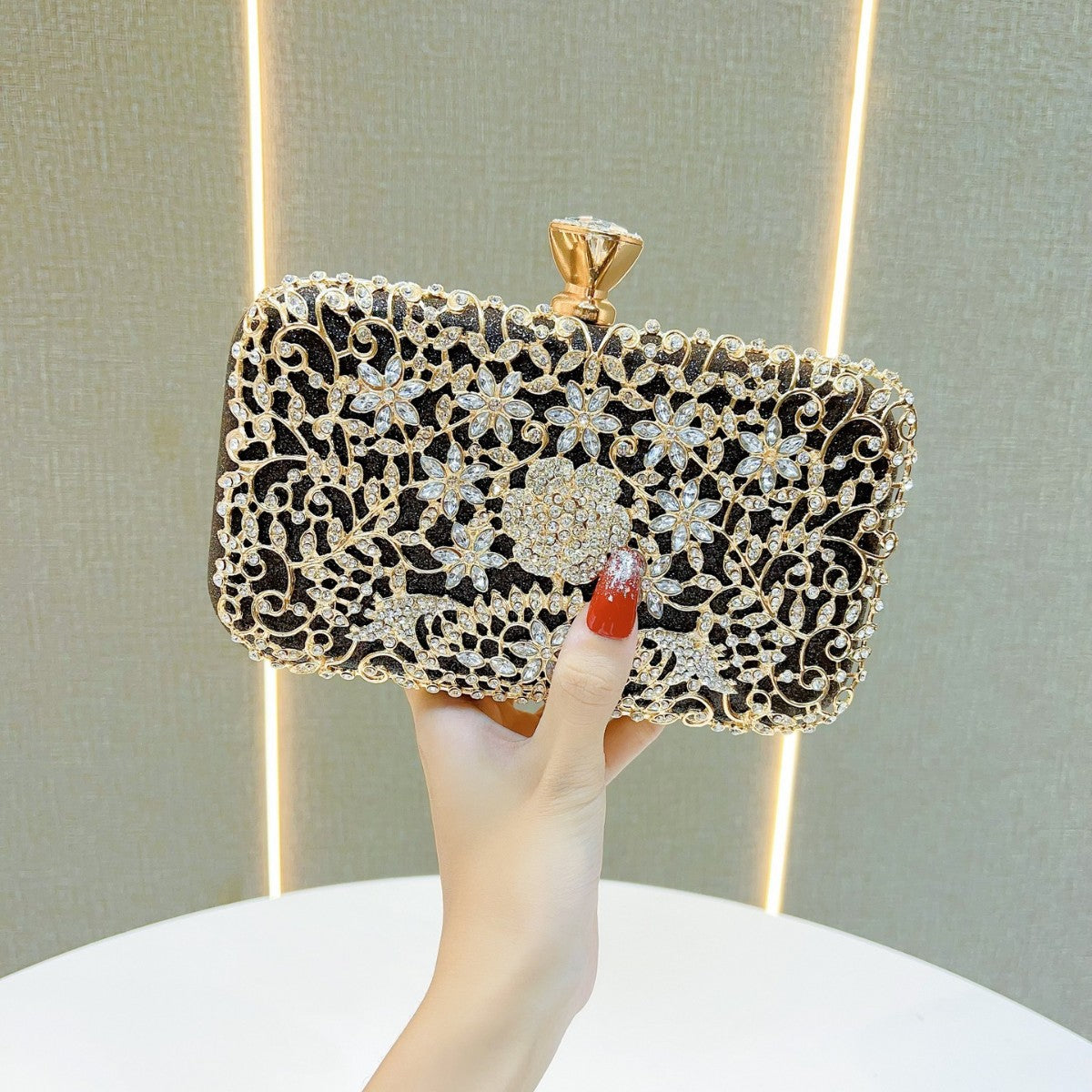 Ornate Embellished Evening Clutch — product view 6