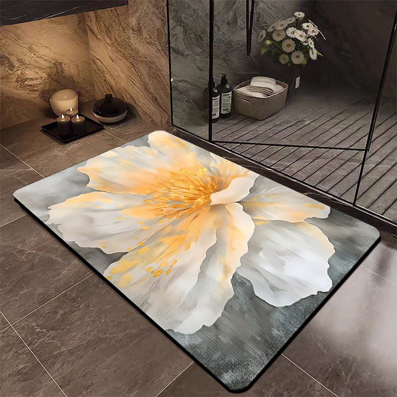 Luxury Floral Bathroom Mat LoungeYard — product view 7