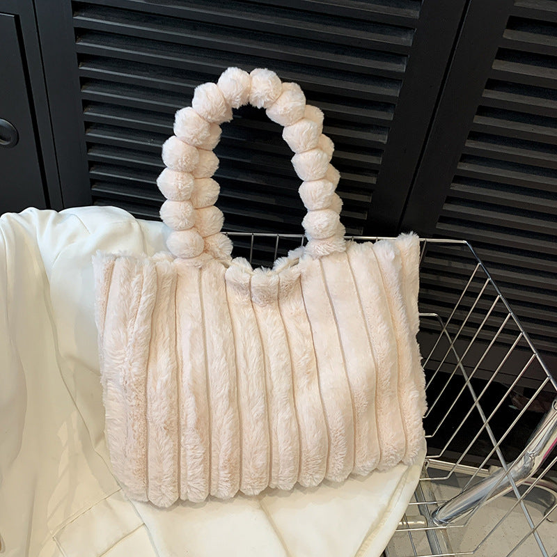 Plush Textured Handbag — product view 6